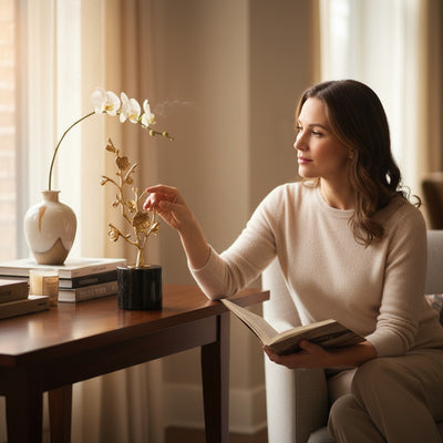 Delicate Metallic Tree Decor