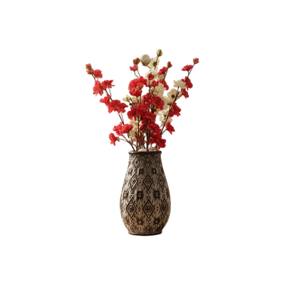 Twilight Bloom Ceramic Vase