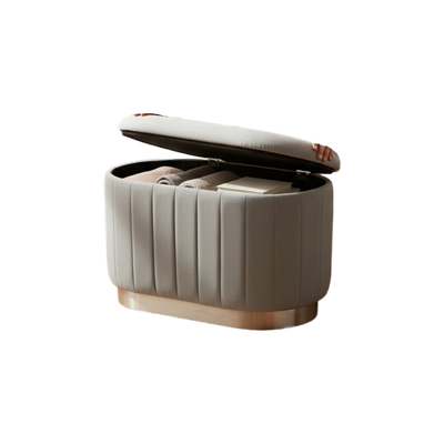 SilverVault Modern Velvet Storage Seater