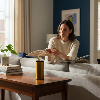 Regal Crest Retro Glass Platter with Brass Base