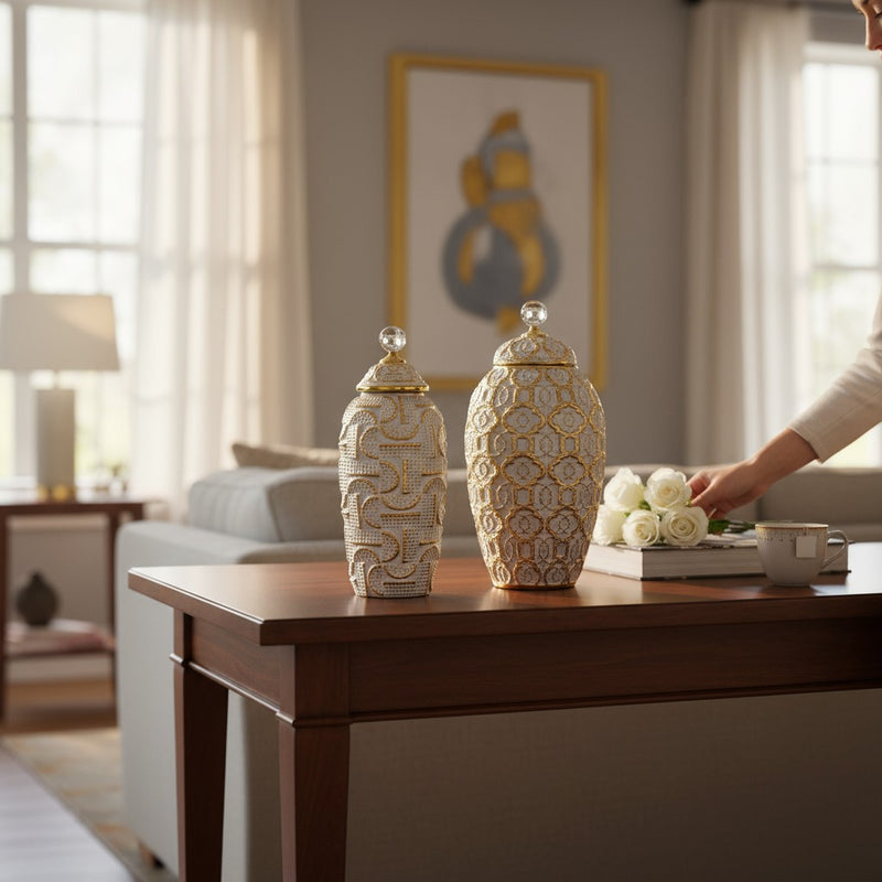 Velvet Cocoa Ceramic Candy Jar