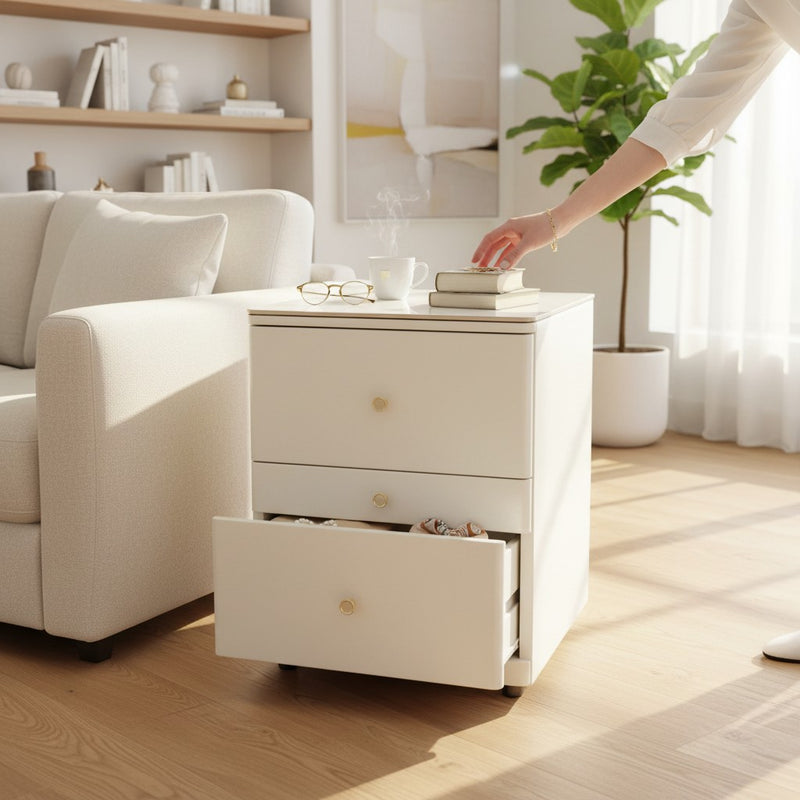 Modern WoodCraft 3-Drawer Side Table