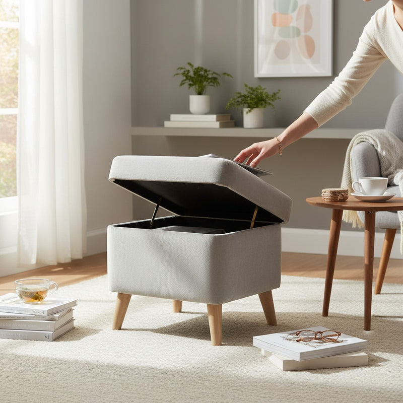 RegalStor Modern Velvet Storage Seater