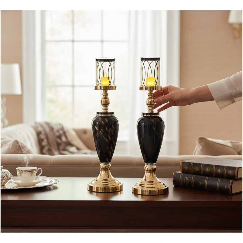 Heritage Luxe Metallic Candle Stand