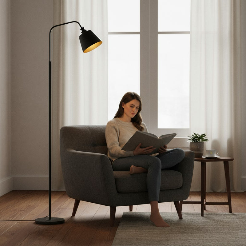 Aurora Metallic Arc Floor Lamp