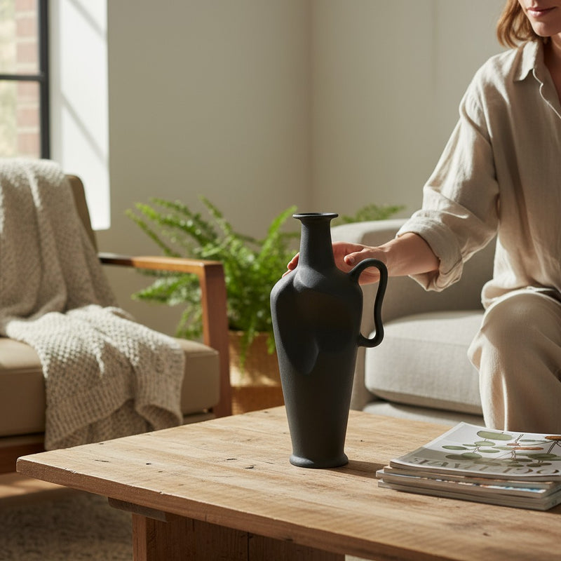 Opaline Whisper Porcelain Vase