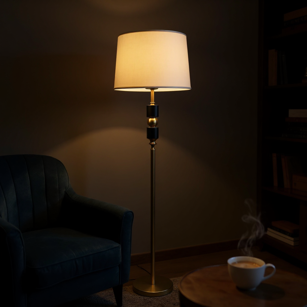 Modern Edge – Matte Black Floor Lamp