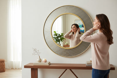 Empire Elegance Brass Mirror