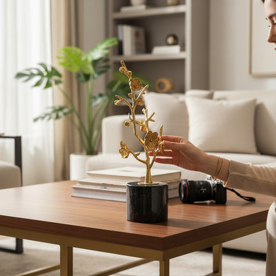 Delicate Metallic Tree Decor