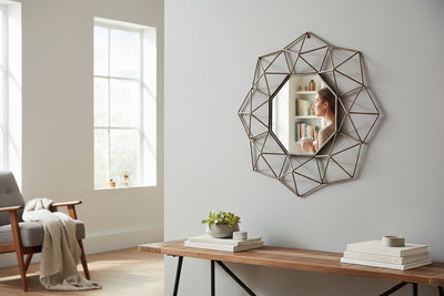 Elysian Glow Brass Mirror