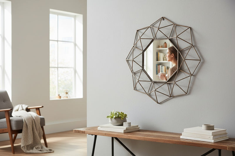 Elysian Glow Brass Mirror