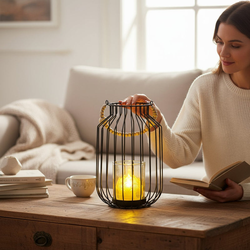 Modern Heirloom  Cage Candle Holder