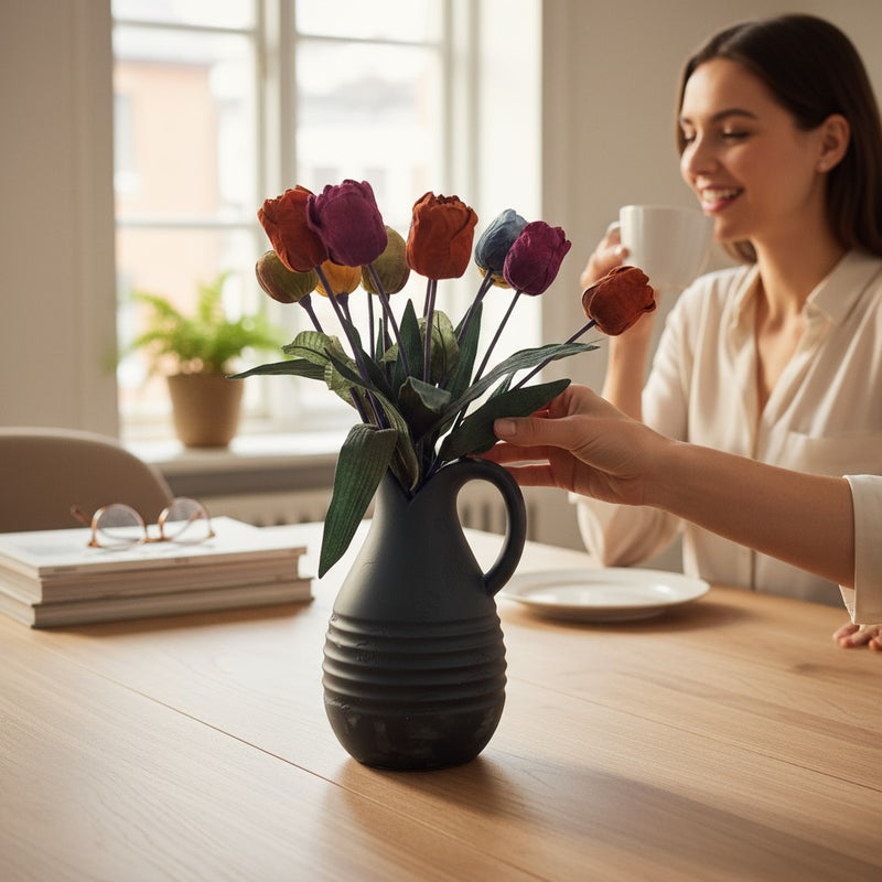 Ivory Solace Ceramic Vase
