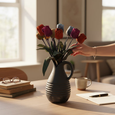 Ivory Solace Ceramic Vase