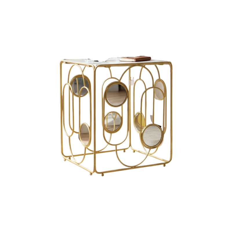 Aurora Metallic Side Coffee Table