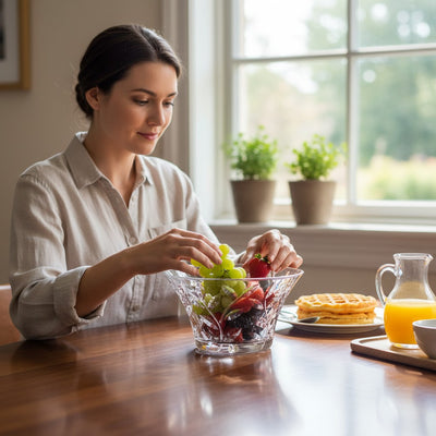 Original Verve Classic Cut-Glass RCR Decorative Bowl