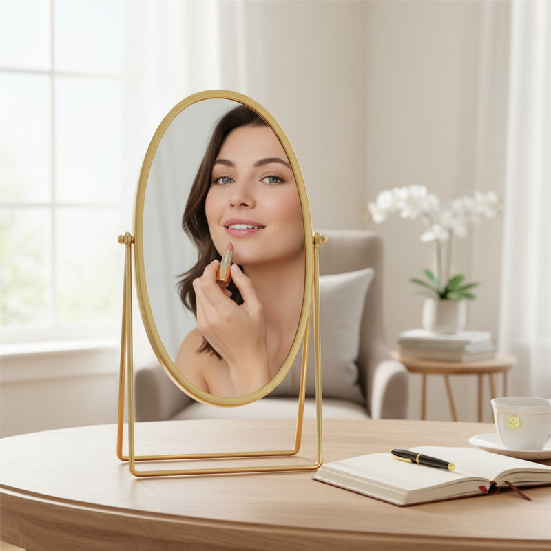 Aurelia Golden Glow Table Mirror