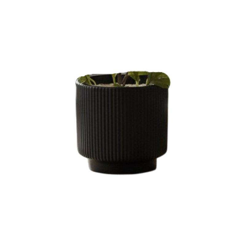 Amber Dusk Ceramic Floral Vase