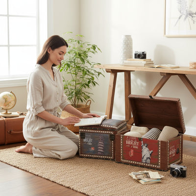 StorEase Modern Leather Storage Box