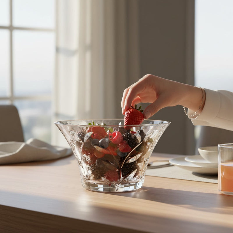 Original Verve Classic Cut-Glass RCR Decorative Bowl