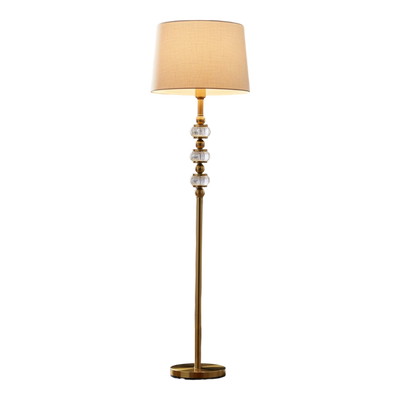 Lumine Modern Metallic Crystal Floor Lamp