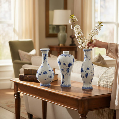 Sapphire Crest Ceramic Pottery Set