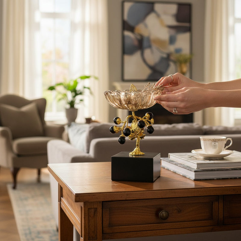 Eclipse Aura Contemporary Glass Bowl