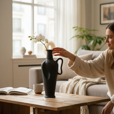 Opaline Whisper Porcelain Vase