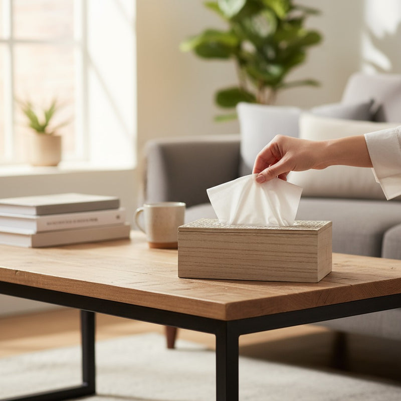 NatureCraft Wooden Tissue Holder