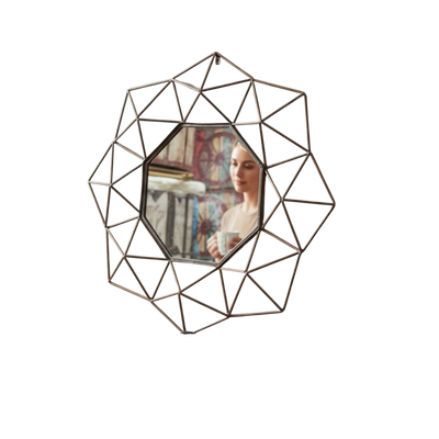 Elysian Glow Brass Mirror