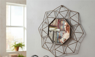 Elysian Glow Brass Mirror