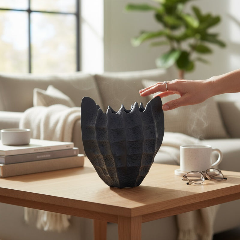 Midnight Reverie Porcelain Vase