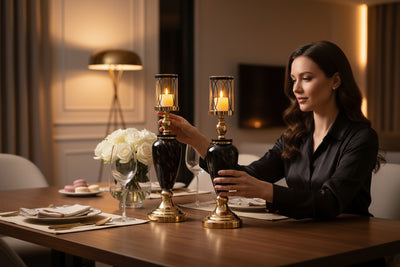 Heritage Luxe Metallic Candle Stand