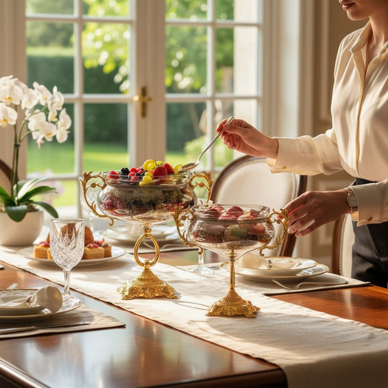 Versace Aurelia Grey Crystal Bowl