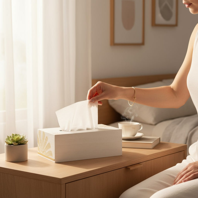 TimberElegance Decorative Tissue Box