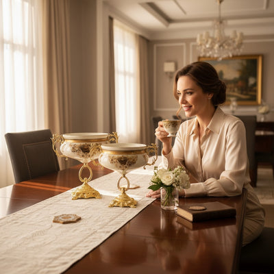 Versace Opalia White & Gold Bowl