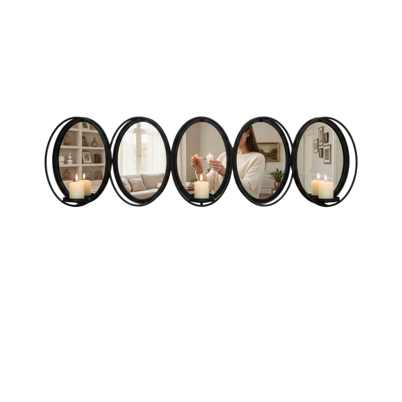 Empire Elegance Brass Mirror