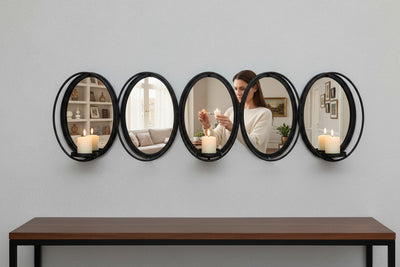 Empire Elegance Brass Mirror