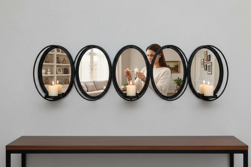 Empire Elegance Brass Mirror