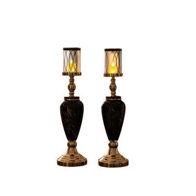 Heritage Luxe Metallic Candle Stand