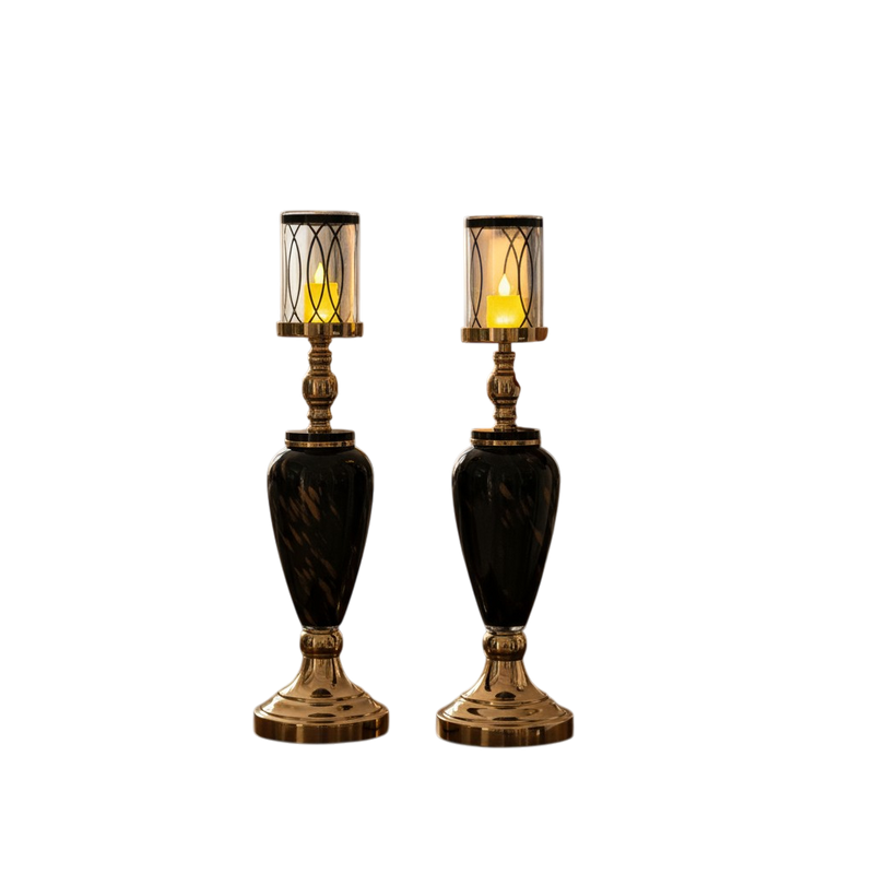 Heritage Luxe Metallic Candle Stand