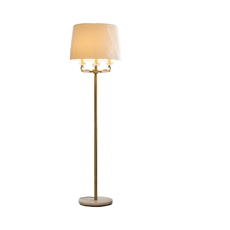 Elysian Glow Metallic Quad-Light Floor Lamp