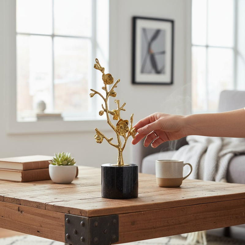 Delicate Metallic Tree Decor