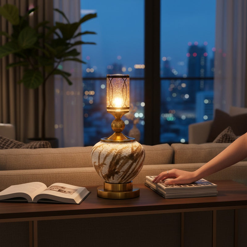 Eternal Glow Modern–Vintage Ceramic Candle Stand