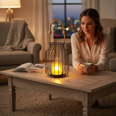 Modern Heirloom  Cage Candle Holder