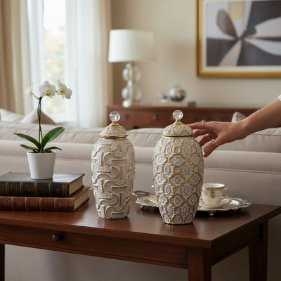 Velvet Cocoa Ceramic Candy Jar