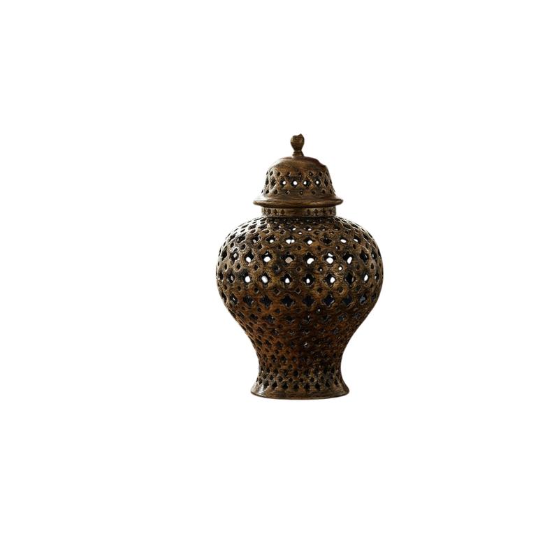 Caramel Glow Ceramic Candy Jar