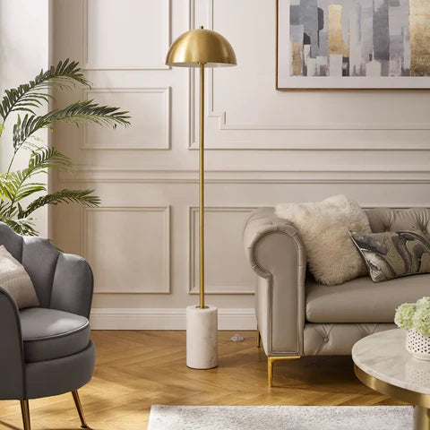 Onyx Halo Metal Floor Lamp