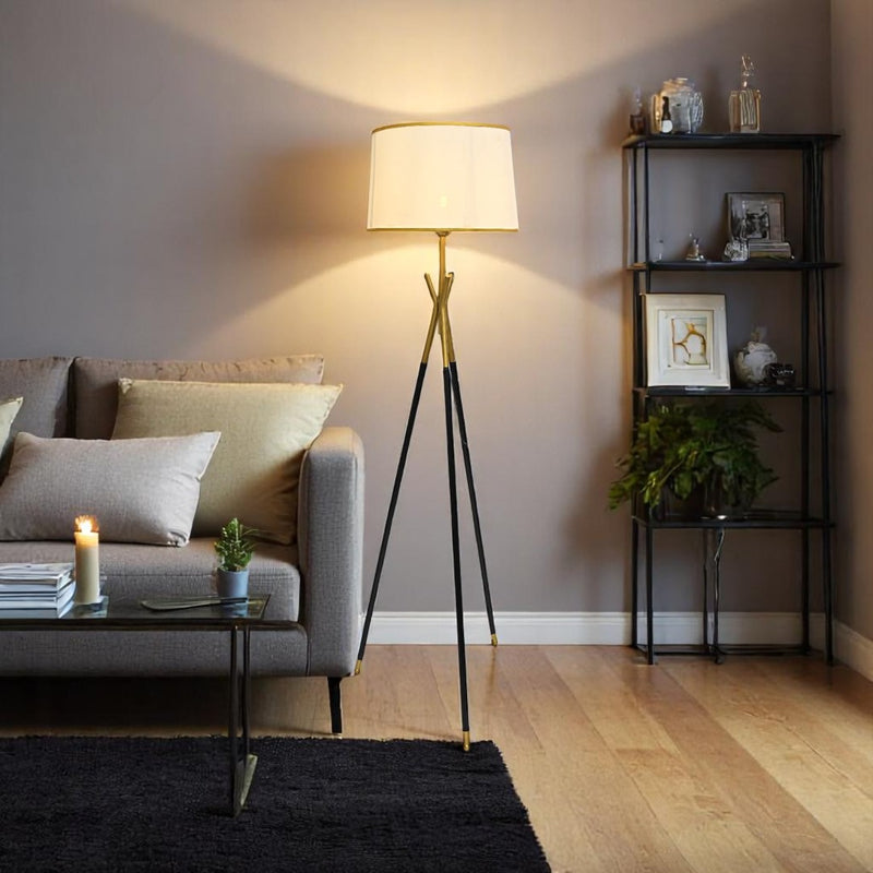 Imported Halo Pod – Metallic Floor Lamp