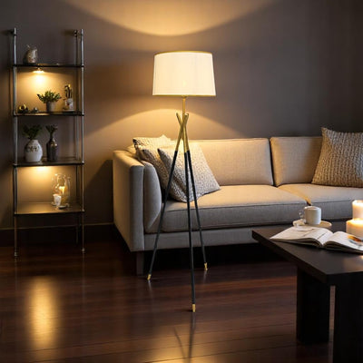 Imported Halo Pod – Metallic Floor Lamp